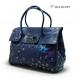Синяя женская сумка с жуками Mulberry 8889BLUE