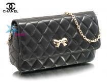 Женская fashion сумочка Сhanel CH668BK черная сумка клатч