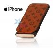 Кожаный коричневый чехол для iPhone 3G 16Gb, молодежный чехол 